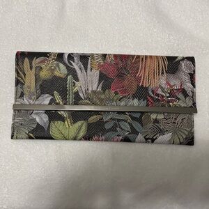 Christian Lacroix Multicolor Floral Jungle Print Clutch/Shoulder Bag